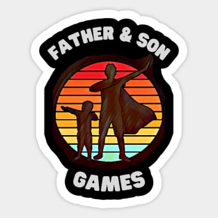 Father & Son Games Sticker